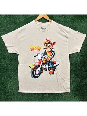Activision Crash Bandicoot Biker T-Shirt Size Extra Large